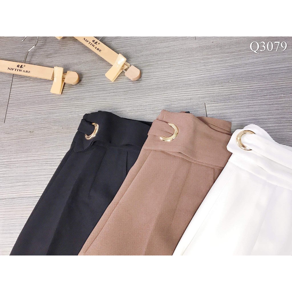 Quần tây baggy nữ ống đứng lưng cao tôn dáng chân dài CHUU Q3079 | BigBuy360 - bigbuy360.vn