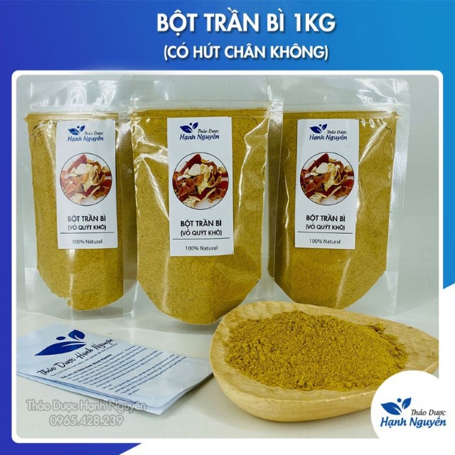 Bột Trần Bì 1kg - Có hút chân không (Bột Vỏ Quýt)