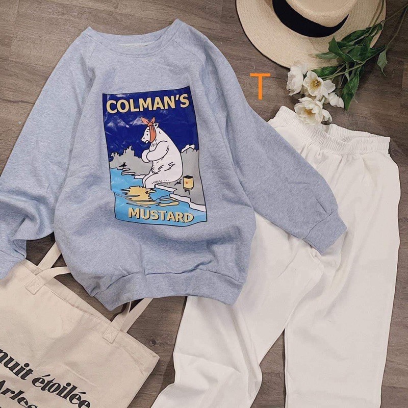 Sét áo colman +quần trắng TT12