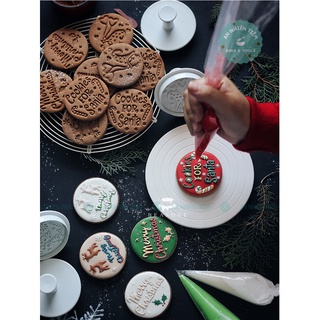Set 4 khuôn cookies giáng sinh [khuôn ấn lò xo]