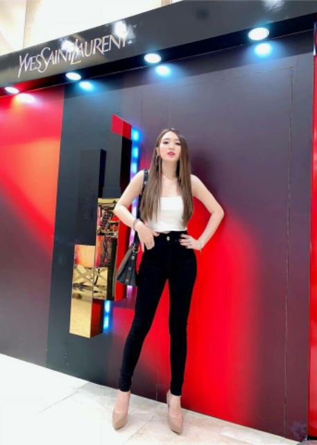 Lenkapas - Quần dáng skinny kaki lưng cao 3 màu (sp thật chụp trải sàn)