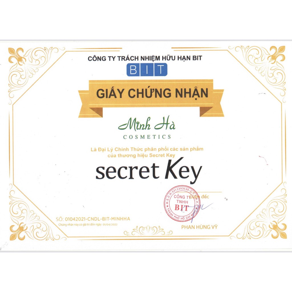 Kem dưỡng trắng Secret Key Snow White Cream 50g - mỹ phẩm MINH HÀ cosmetics