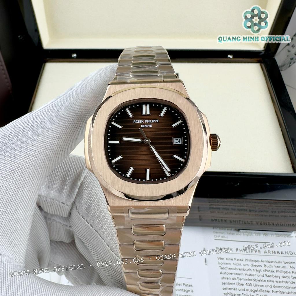 Đồng hồ cơ nam Patek Philippe Nautilus máy nhật, mẫu huyền thoại cơ tự động automatic size 40mm