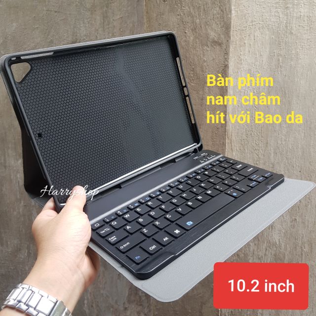 Bao da kiêm bàn phím Bluetooth Ipad 10.2 inch 2019 và Gen 8 2020  Smart Case cao cấp