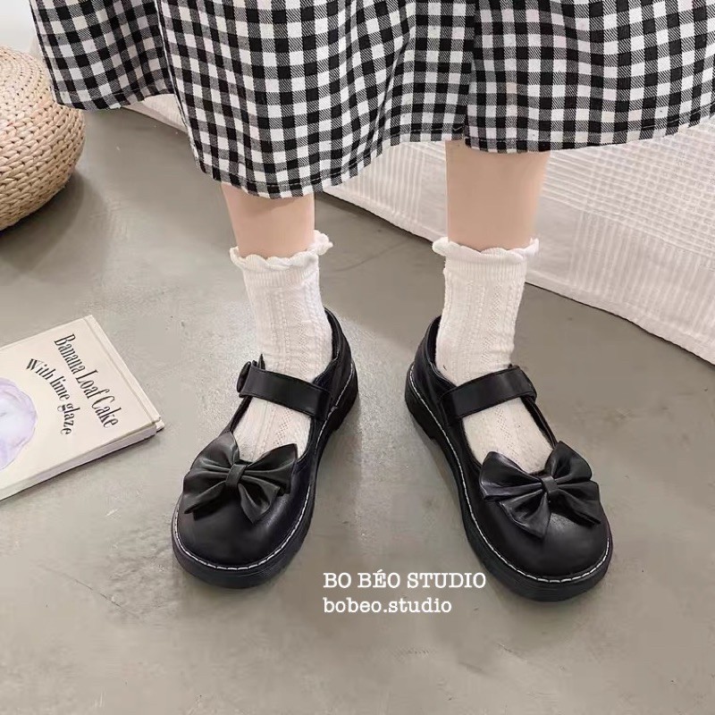 (HÀNG CÓ SẴN - ẢNH THẬT SHOP CHỤP) LOLITA MARY JANE SHOES - GIÀY MARY JANE CÓ NƠ PHONG CÁCH LOLITA | BigBuy360 - bigbuy360.vn