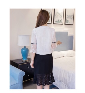 Set công sở áo và váy đuôi cá tb0353