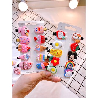 set 10 kẹp tóc cho bé gái siêu đáng yêu