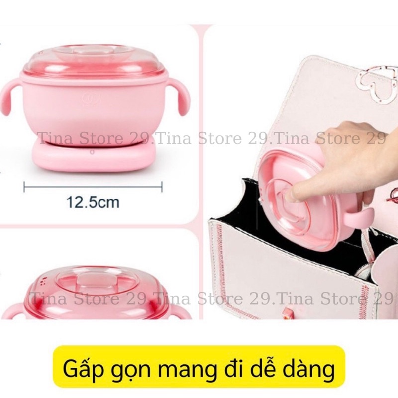 Nồi nấu sáp wax lông silicon điện từ 100w giúp nấu sáp nhanh chóng,tiện lợi,dễ sử dụng,làm sạch lông - tinastore29