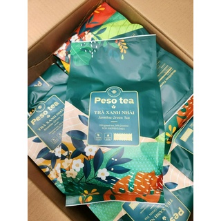 Trà xanh nhài peso jasmine green tea gói 600g - pha trà sữa, trà hoa quả chuẩn ngon