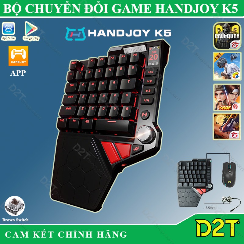 [BẢN ĐỘ GHÌM TÂM] HANDJOY K5 -BÀN PHÍM CHƠI PUBG, COD