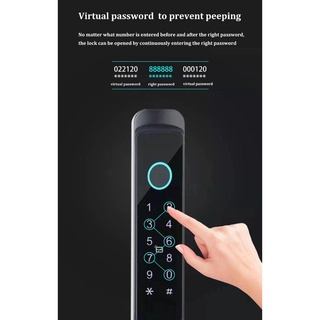Khóa vân tay thông minh cửa nhôm, cửa sắt kết nối zigbee app tuya