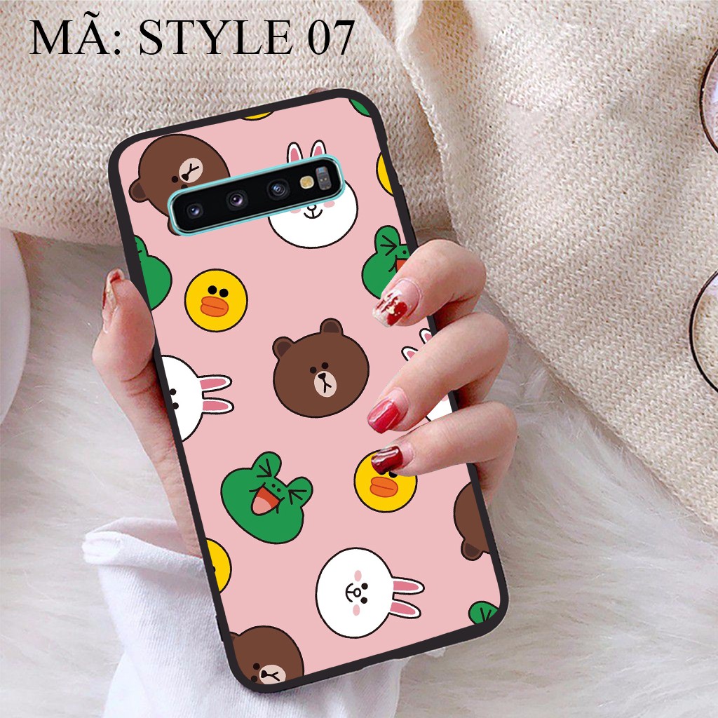 Ốp lưng Samsung S10 Plus viền dẻo TPU BST Phong cách