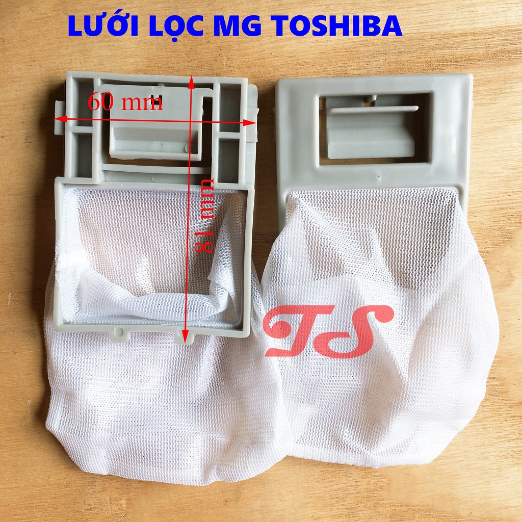 [SẴN HÀNG] Túi lọc rác máy giặt Toshiba 60x81mm - lưới lọc rác máy giặt Toshiba chọn kích thước như hình