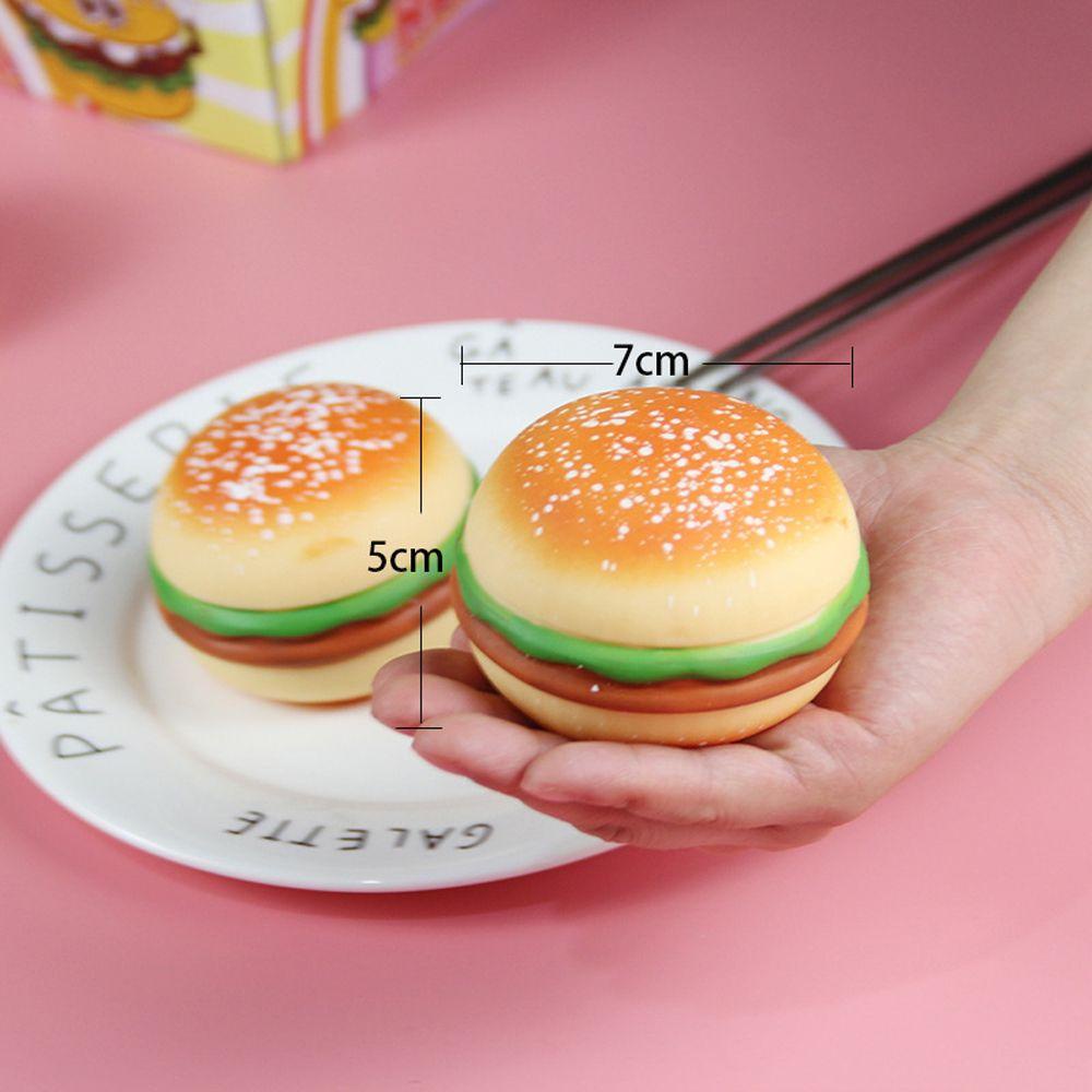 YIYU Đồ Chơi Nắn Bóp Đàn Hồi Giảm Stress Hình Hamburger