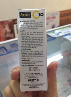 Dung dịch vitamin C dưỡng da AcnesC10