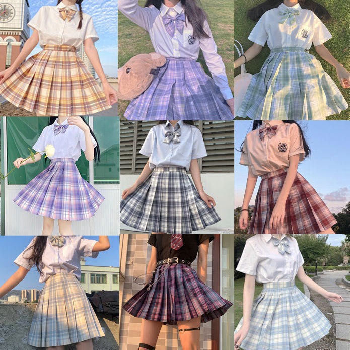 💖ON SALE Chân váy caro kiểu nữ sinh Nhật Bản Ảnh nghệ thuật Mùa tốt nghiệp JK uniform Trang phục bạn gái💖
