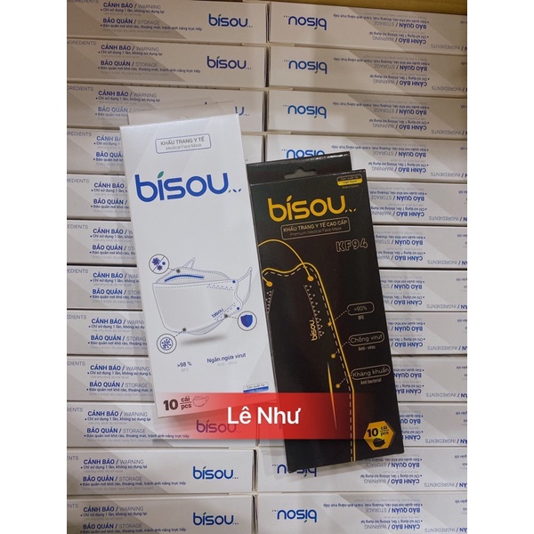 KHẨU TRANG Y TẾ LỌC BỤI MỊN BISOU KF94 - hộp 10c