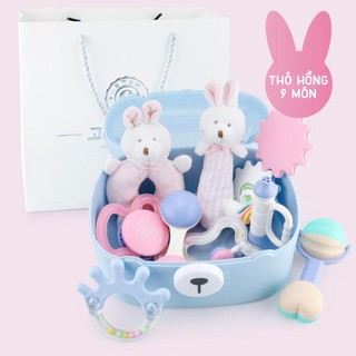 Set đồ chơi sơ sinh goryeo baby 9 món cho bé 0-18 tháng 5.0