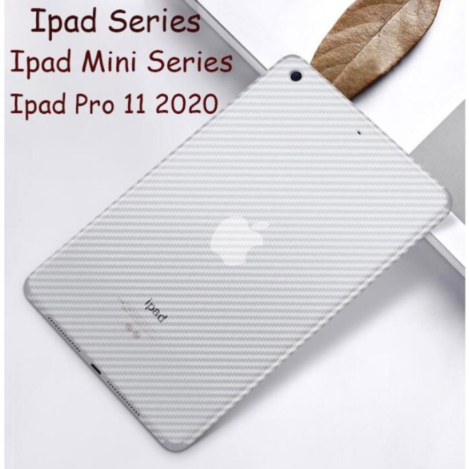 Miếng Dán Lưng Sợi Carbon Cho Ipad Pro 11-inch 2020 Mini 1 / 2 / 3 Mini 4 Ipad 5 / 6 Air1 / Air2 Air3 Mini 5