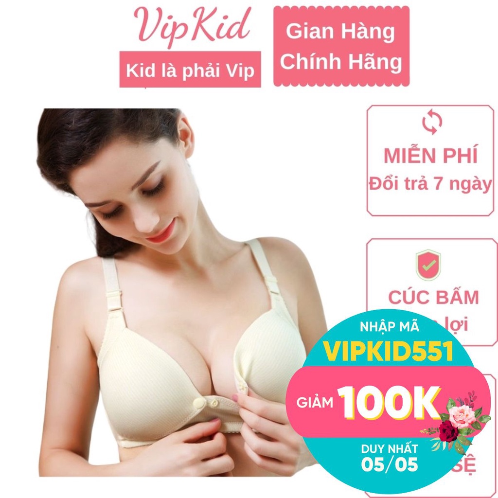 Áo ngực bầu và cho con bú sau sinh nâng ngực, chống chảy xệ - VIPKID