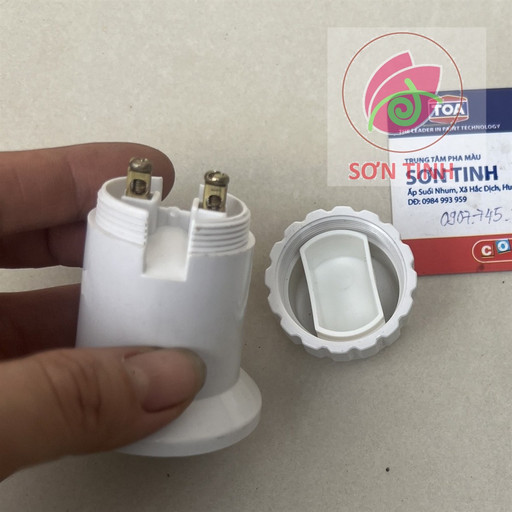 Đui đèn sứ cao cấp Sopoka E27- Đui Đèn Bão ĐB500W chống cháy chống nước