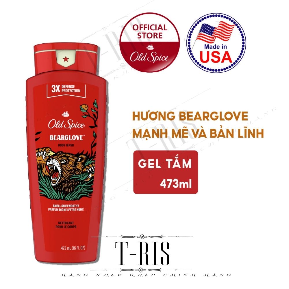 [NK Mỹ][473ml-USA] Sữa tắm Old Spice 473ml - Nhập khẩu chính hãng Mỹ - T-RIS Shop