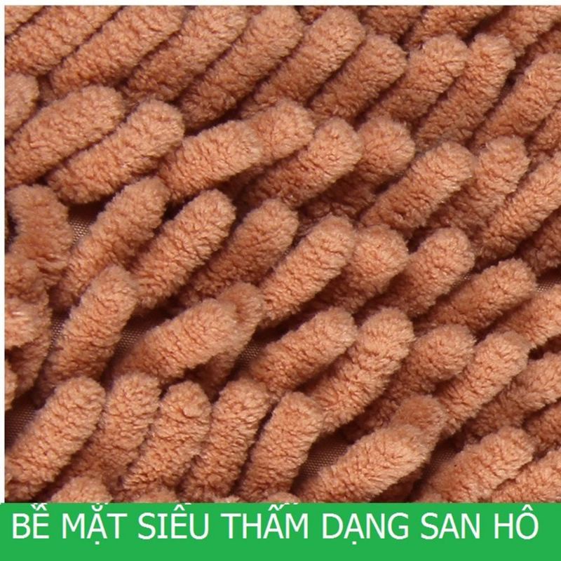 Thảm trải sàn nhung san hô cao su non chống trượt 30x50cm