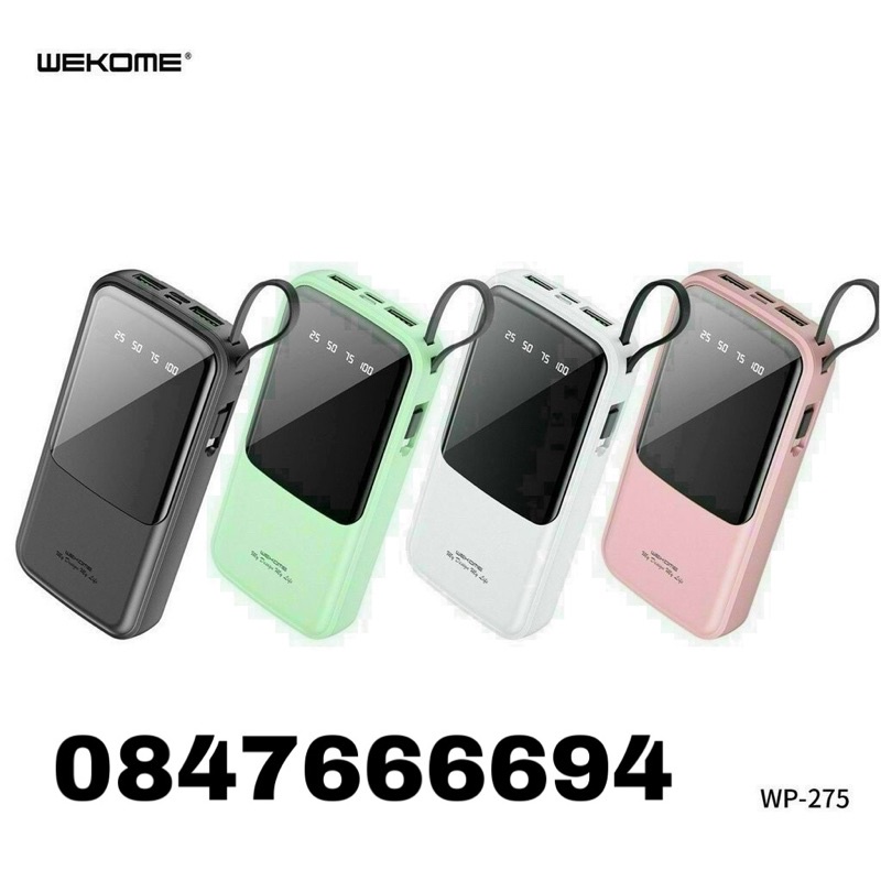 sạc dự phòng chính hãng WK-275 10000 mah sạc nhanh( bảo hành 1 năm )
