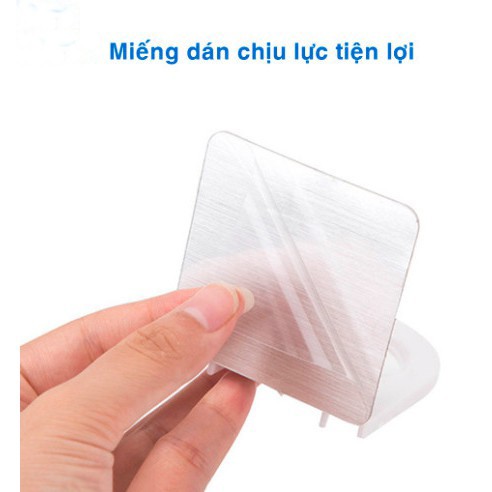 Giá móc treo chai nước rửa tay ❄️ dầu gội đầu sữa tắm dán tường siêu dính chịu lực 3kg