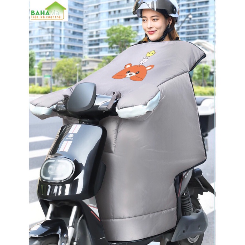 TẤM ÁO CHẮN GIÓ ĐI XE MÁY MÙA ĐÔNG  CHỐNG LẠNH KHÔNG THẤM NƯỚC "BAHAMAR" giữ ấm, chống gió khi đi xe máy