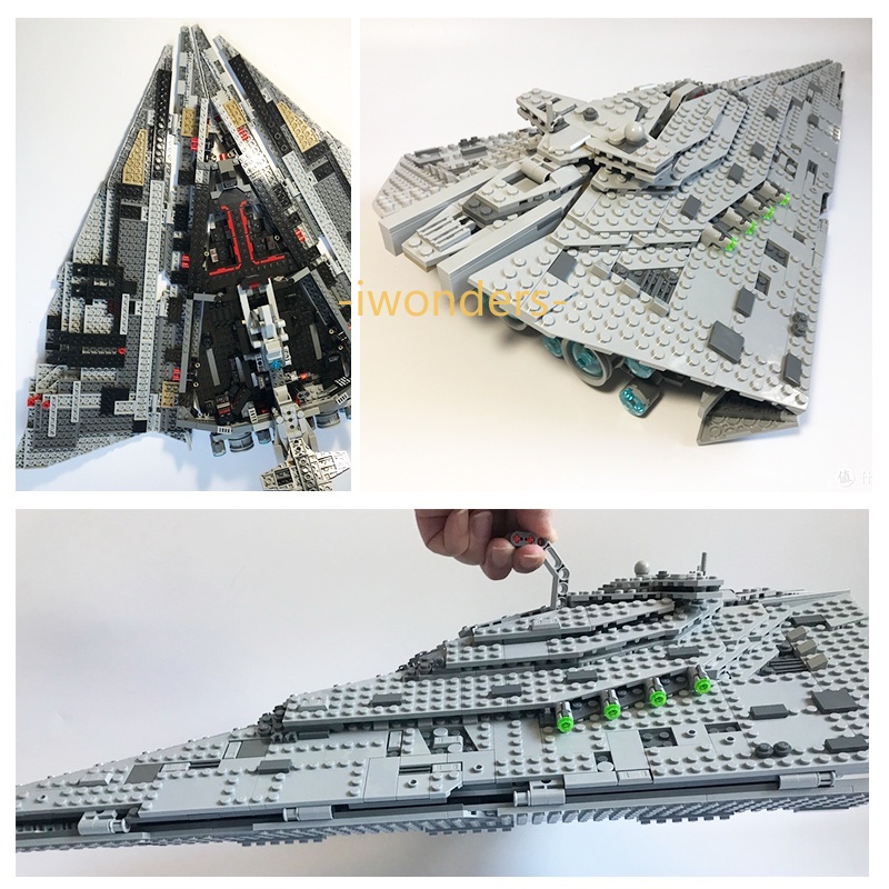 Bộ Lắp Ráp Star Wars MOC-9E Kèm 5 Bức Tượng Nhỏ Và 2 Droids MOC / 75190 Kids education toys