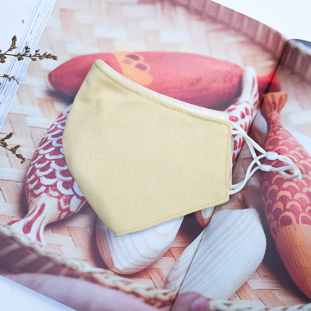 Khẩu Trang Vải Linen Nemo 3 lớp, sắc màu trái cây, có nút tăng giảm dây dễ điều chỉnh - KT4MTC | BigBuy360 - bigbuy360.vn