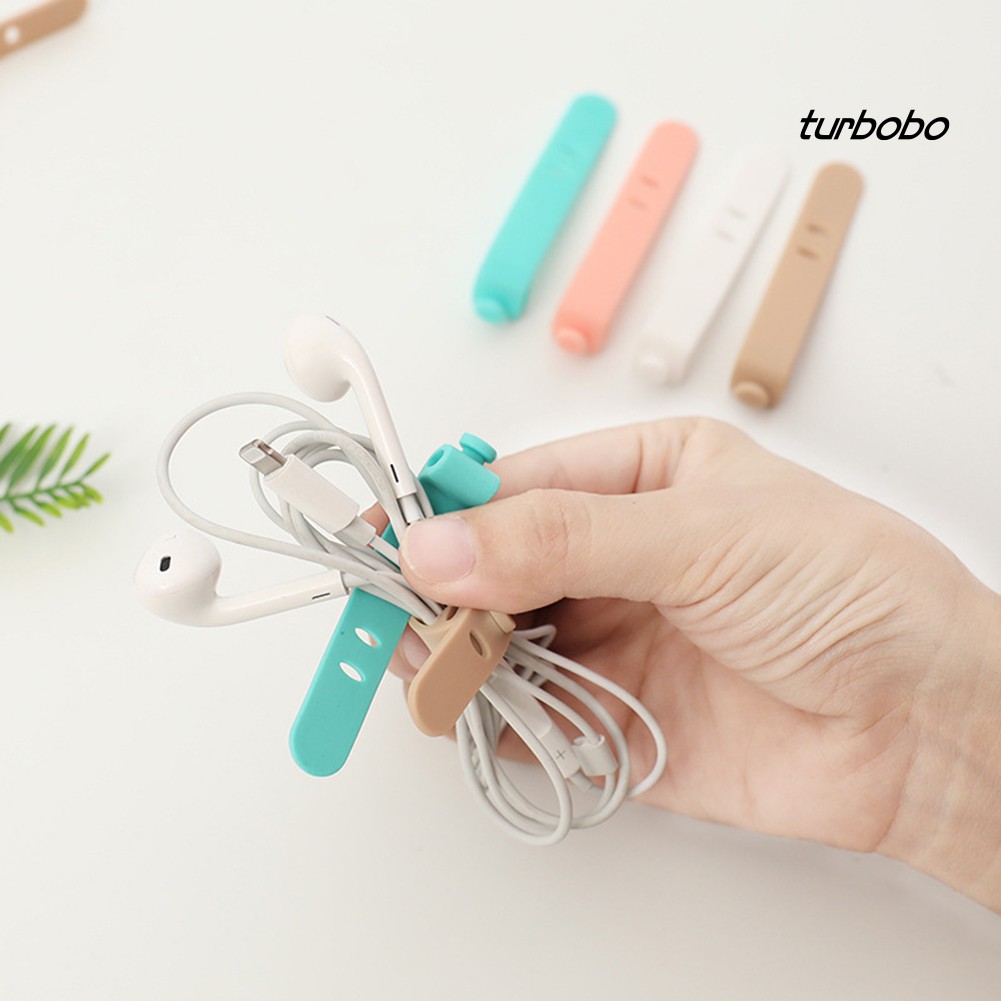 4 Dây quấn cáp/tai nghe bằng silicon tiện dụng