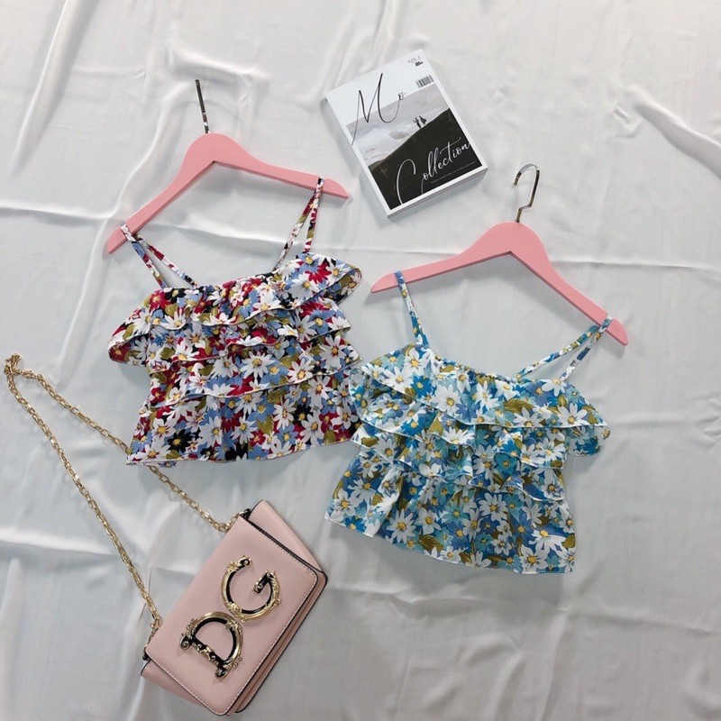 [Mã FAMAYWA giảm 10K đơn 50K] áo hai dây 4 tầng hoa nhí siêu yêu | BigBuy360 - bigbuy360.vn