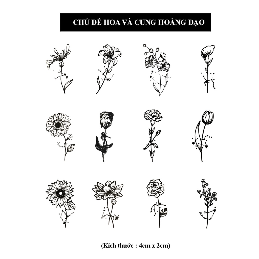 Hình xăm tạm thời giống thật 100% trong 10-15 ngày, chống nước và xà phòng ANBE MAGIC TATTOO