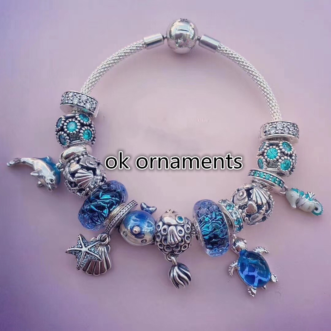 PANDORA Đồ trang trí Công Chúa Disney Bằng Bạc S925Sterling