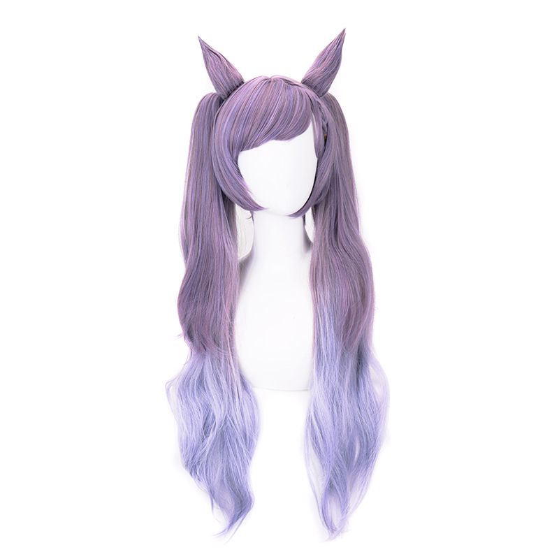 Genshin Impact Keqing Cosplay Wig Props Halloween Headgear Accessories Girl gift