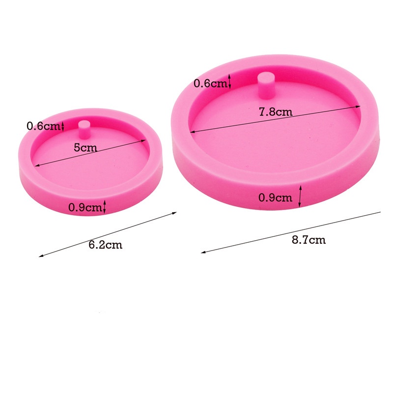 Khuôn Silicon Tròn Làm Sáp Thơm Treo Handmade DIY