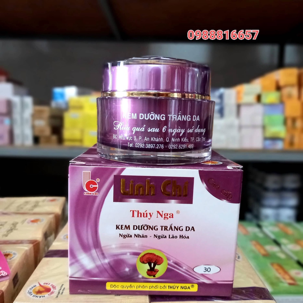 Kem Linh Chi Thúy Nga dưỡng trắng da, ngừa nhăn, ngừa lão hóa 30g