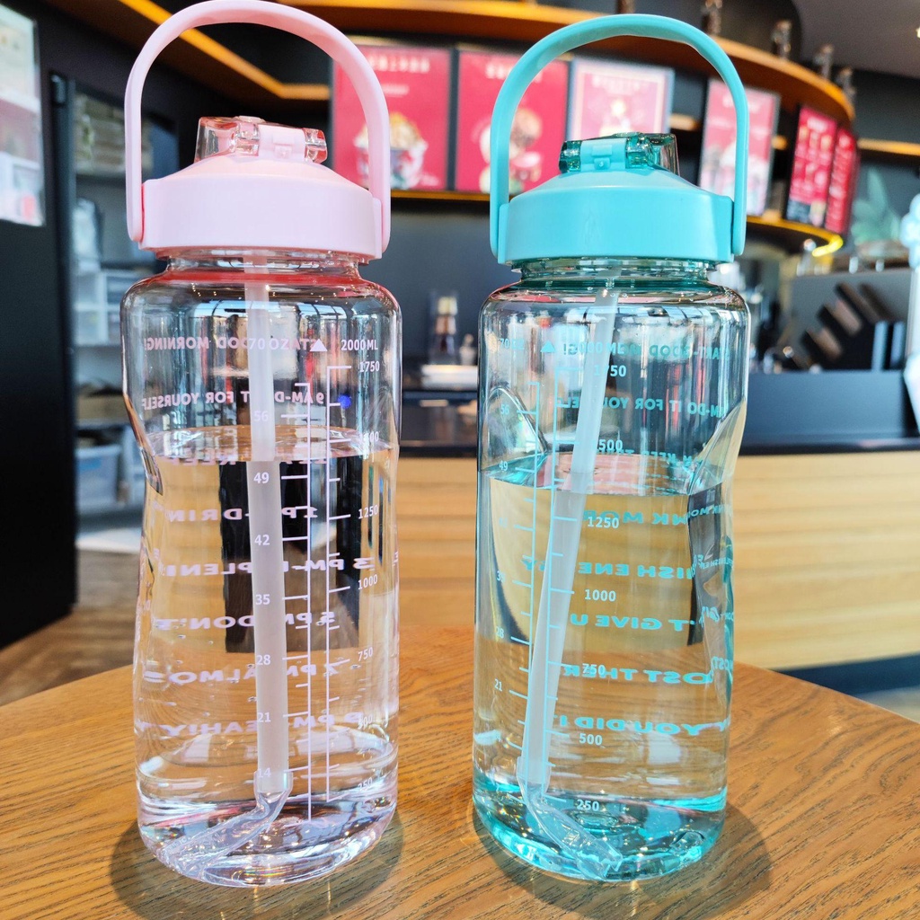 Bình Nước Dung Tích Lớn 2000ml Tiện Dụng Khi Đi Xe Đạp