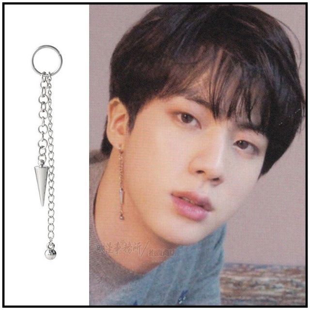 Khuyên tai nam - khuyên nam BTS - bông tai Unisex titan không gỉ