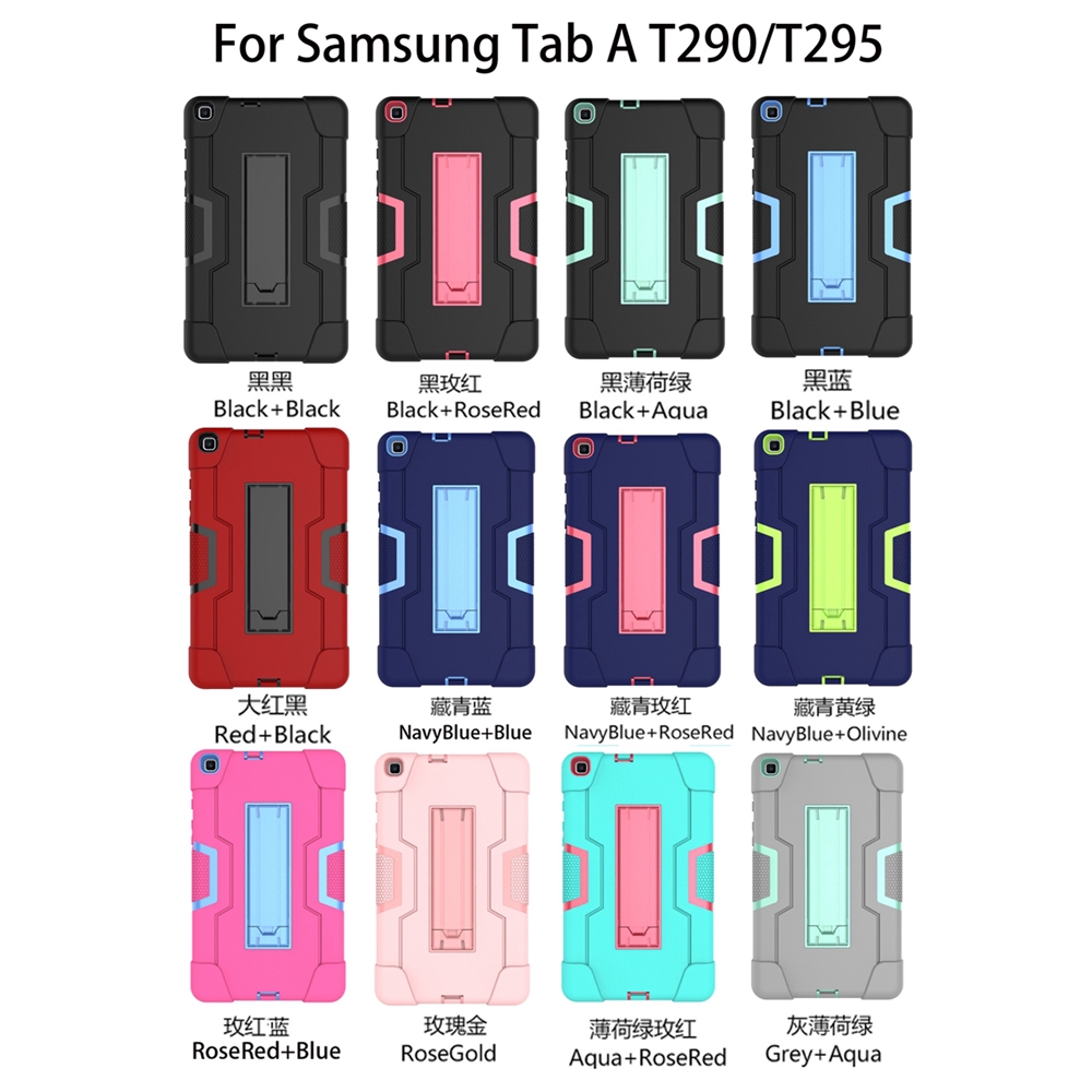 Samsung Galaxy Tab A 8.0 2019 SM-T290 SM-T295 Case Shockproof Kids Safe PC Silicon Hybrid Tablet Cover