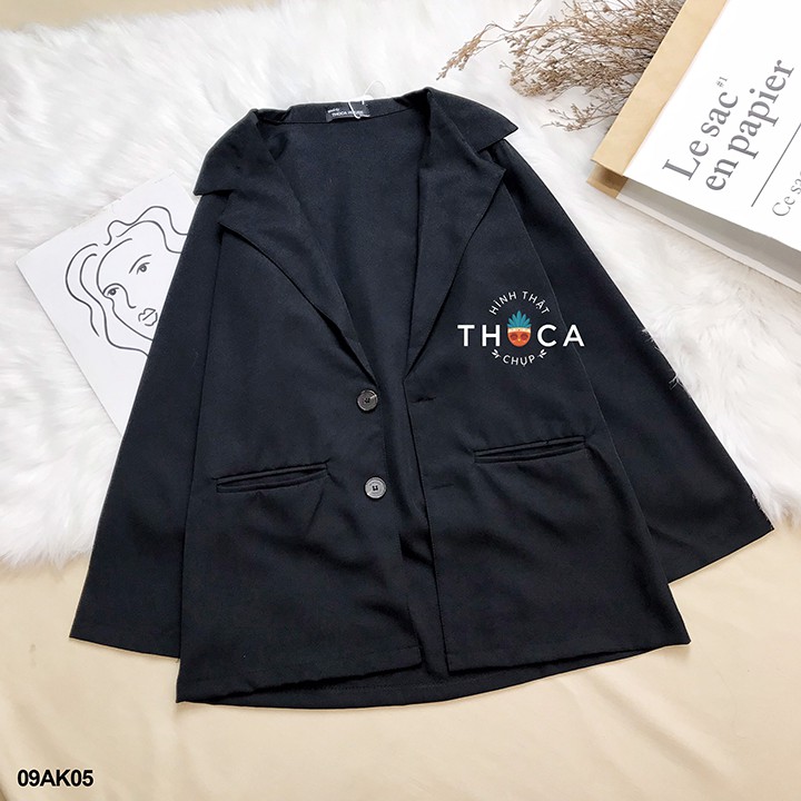 Áo khoác blazer nhiều màu 2 túi nấp THOCA HOUSE vải dày mềm mại freesize phù hợp đi làm công sở, sự kiện, hội nghị | BigBuy360 - bigbuy360.vn