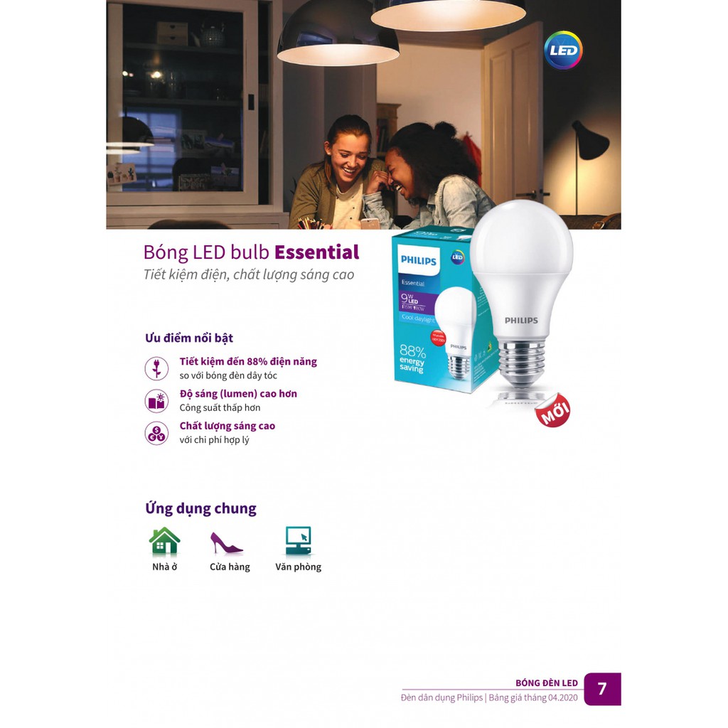 BÓNG ESS LED BULD 11W E27 6500K/3000K APR PHILIPS