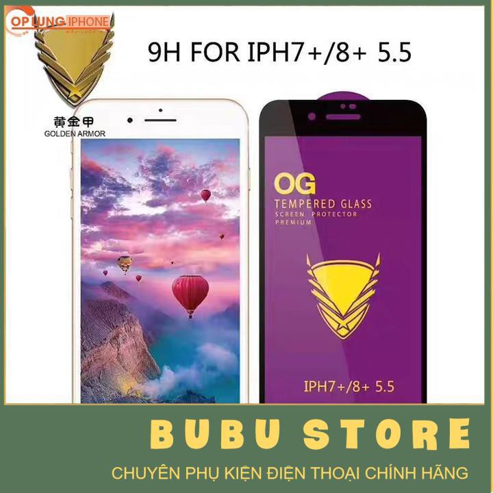 Kính Cường Lực Full Màn Giá Sỉ OG Tím Cho iPhone 6 / 7 / 8 / 6 Plus / 7 Plus / 8 Plus / X / Xr / Xs Max / 11 / 11 Pro