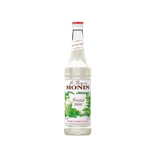 Siro Monin bạc hà trắng (frosted mint) chai 700ml. Hàng Công ty có sẵn giao ngay