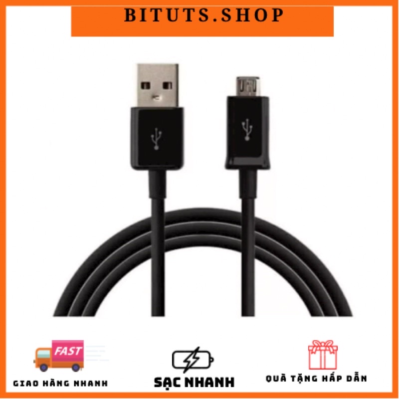 Dây cáp sạc samsung micro usb màu đen dài 1m