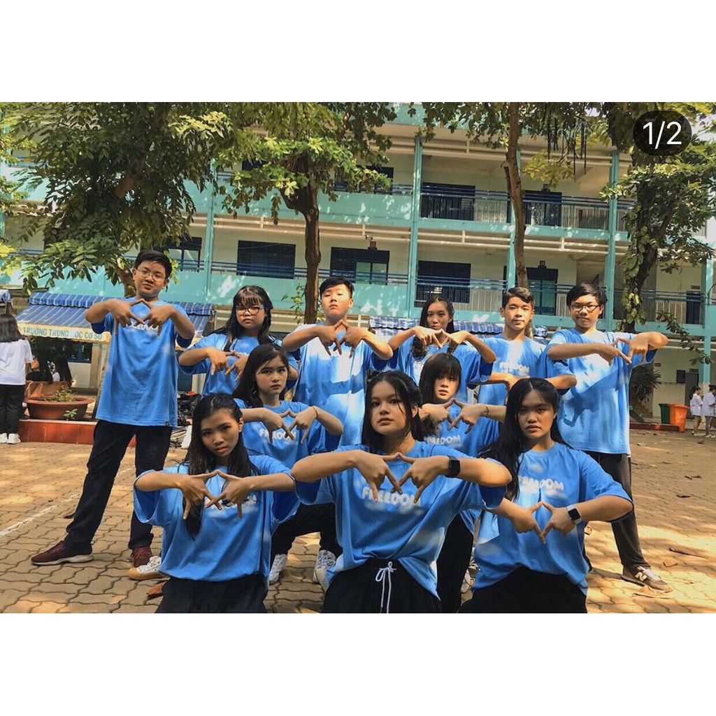 Áo thun Freedom cực hot from rộng unisex cao cấp bền màu 1Kenz