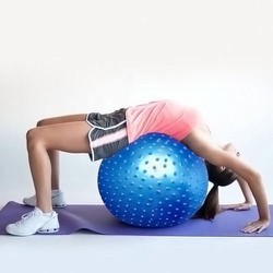 Bóng tập Gym,Yoga gai 75cm tặng Kim bơm và Bộ nút dự dự phòng