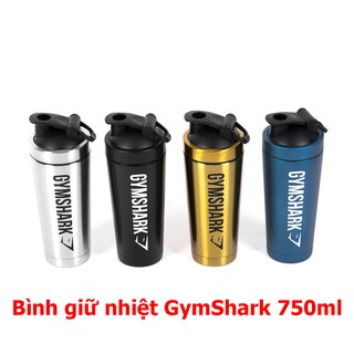 Bình Lắc Shaker Tập Gym - Chai Nước Inox Gym Shark Giữ Nhiệt